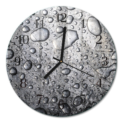 Runde wanduhr Tropfen
