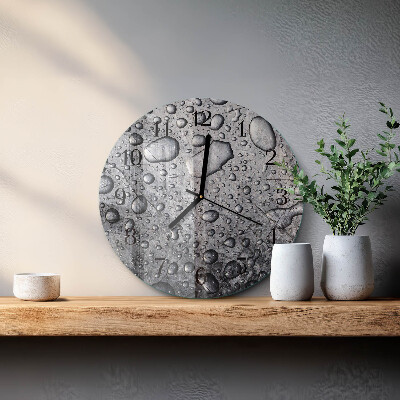 Runde wanduhr Tropfen