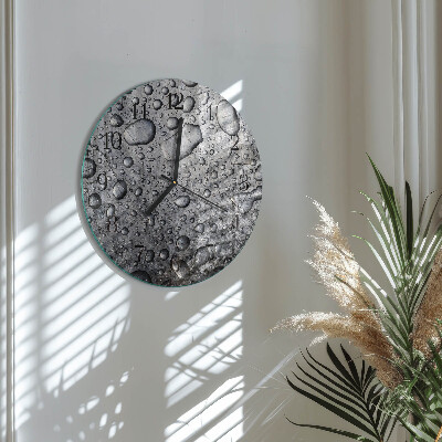 Runde wanduhr Tropfen