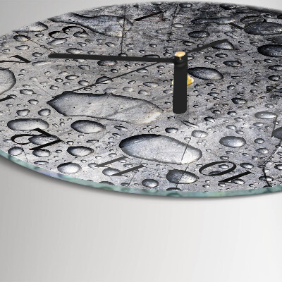 Runde wanduhr Tropfen