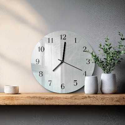 Runde wanduhr aus glas Abstraktion