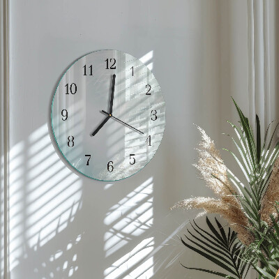 Runde wanduhr aus glas Abstraktion