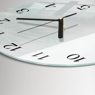Runde wanduhr aus glas Abstraktion