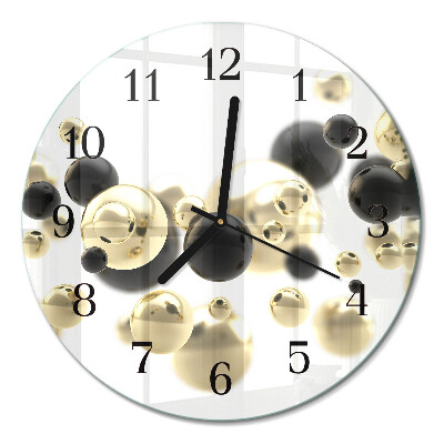 Wanduhr glas rund Abstraktion