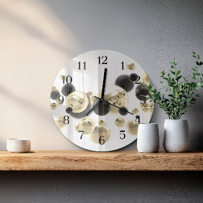 Wanduhr glas rund Abstraktion