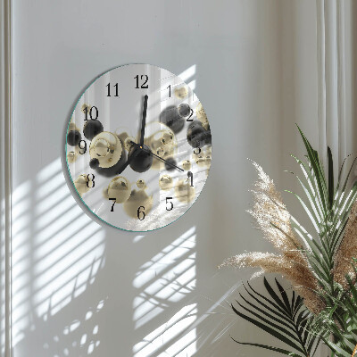 Wanduhr glas rund Abstraktion