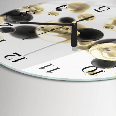 Wanduhr glas rund Abstraktion