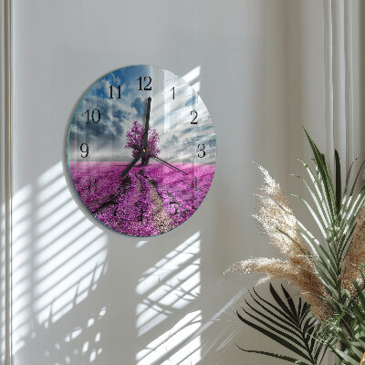 Runde wanduhr Feld