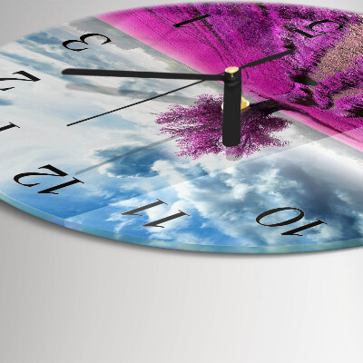 Runde wanduhr Feld