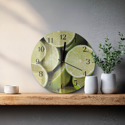Runde wanduhr Kalziumkarbonat