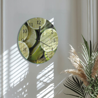 Runde wanduhr Kalziumkarbonat