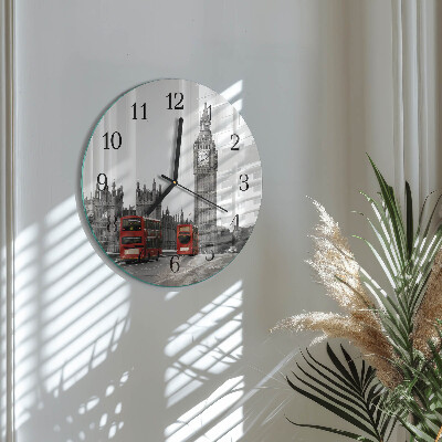 Wanduhr glas rund London