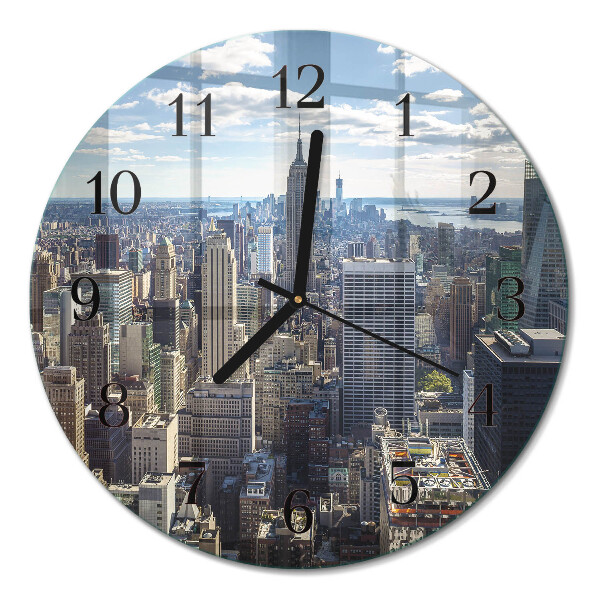 Runde wanduhr Stadt