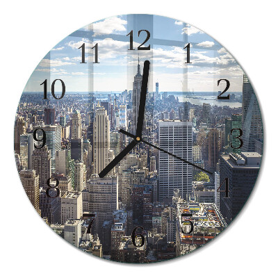 Runde wanduhr Stadt