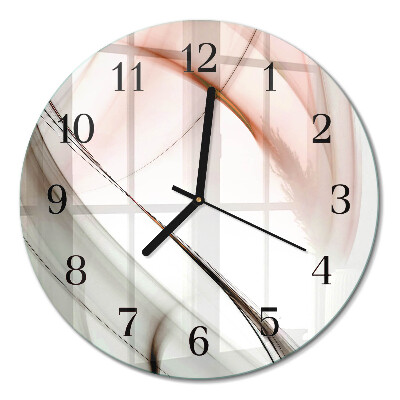 Wanduhr glas rund Abstraktion