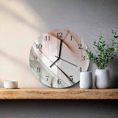 Wanduhr glas rund Abstraktion