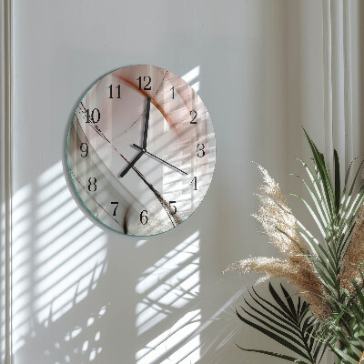 Wanduhr glas rund Abstraktion
