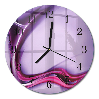 Wanduhr glas rund Abstraktion