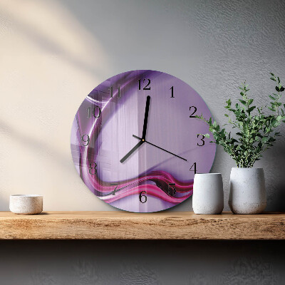 Wanduhr glas rund Abstraktion