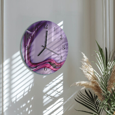 Wanduhr glas rund Abstraktion