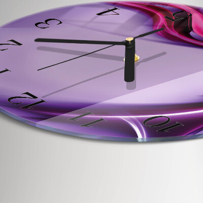 Wanduhr glas rund Abstraktion