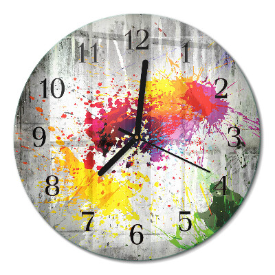 Runde wanduhr Flecken