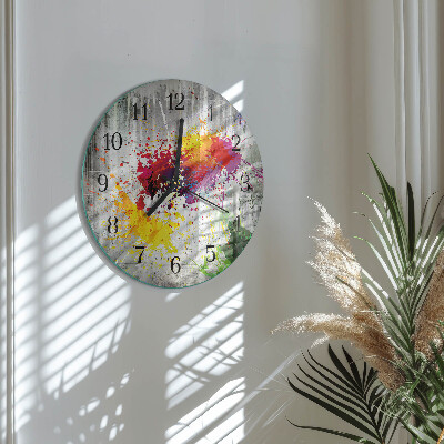 Runde wanduhr Flecken
