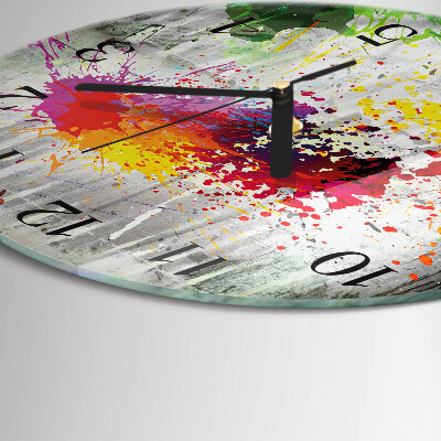Runde wanduhr Flecken
