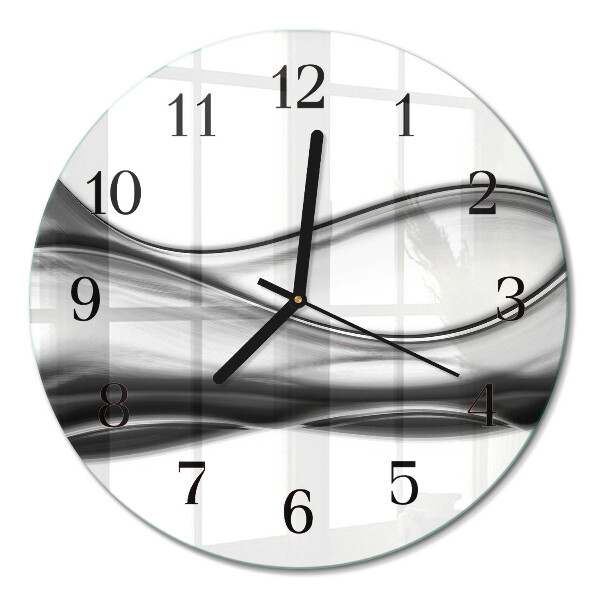 Runde wanduhr aus glas Abstraktion