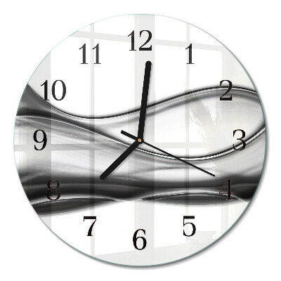 Runde wanduhr aus glas Abstraktion