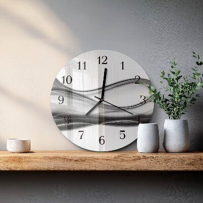 Runde wanduhr aus glas Abstraktion