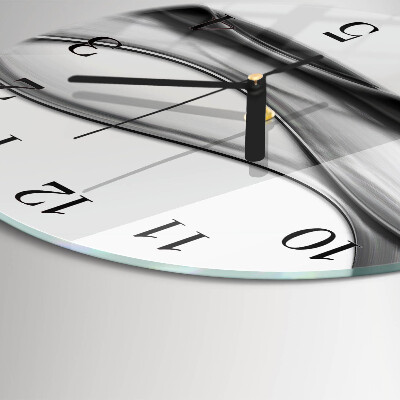 Runde wanduhr aus glas Abstraktion