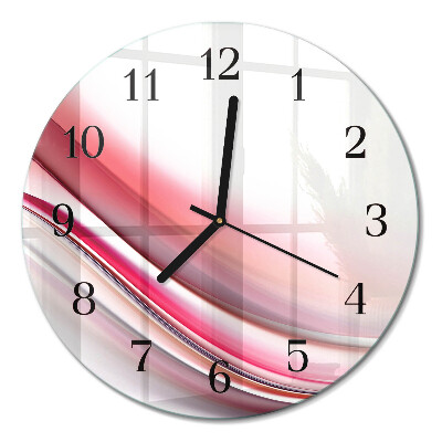 Runde wanduhr aus glas Abstraktion