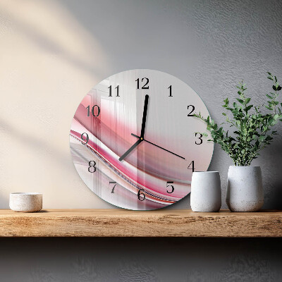 Runde wanduhr aus glas Abstraktion
