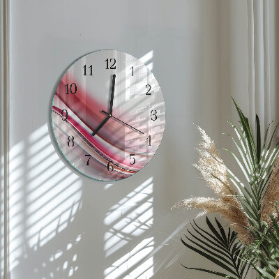 Runde wanduhr aus glas Abstraktion