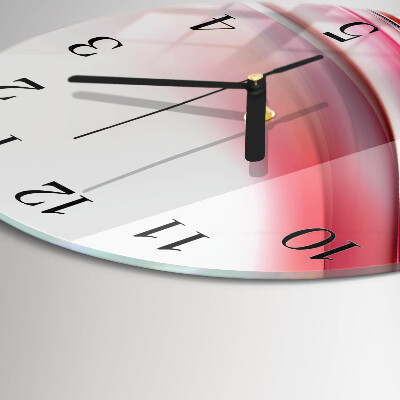 Runde wanduhr aus glas Abstraktion