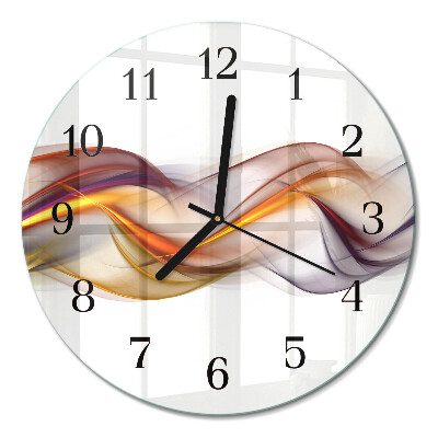 Runde wanduhr aus glas Abstraktion