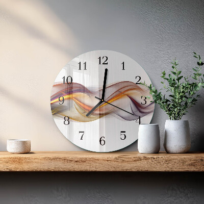 Runde wanduhr aus glas Abstraktion