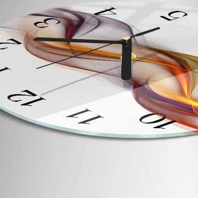 Runde wanduhr aus glas Abstraktion