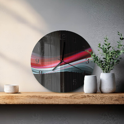 Glas wanduhr mit motiv rund Abstraktion