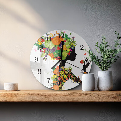 Runde wanduhr Stück