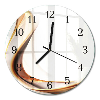 Wanduhr glas rund Abstraktion