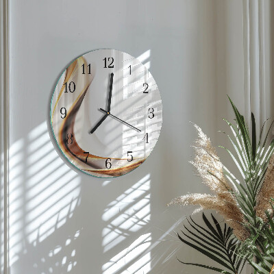Wanduhr glas rund Abstraktion