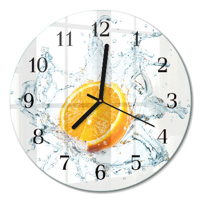 Runde wanduhr Wasser