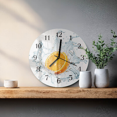 Runde wanduhr Wasser