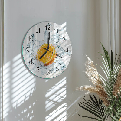 Runde wanduhr Wasser
