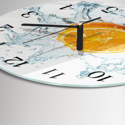 Runde wanduhr Wasser