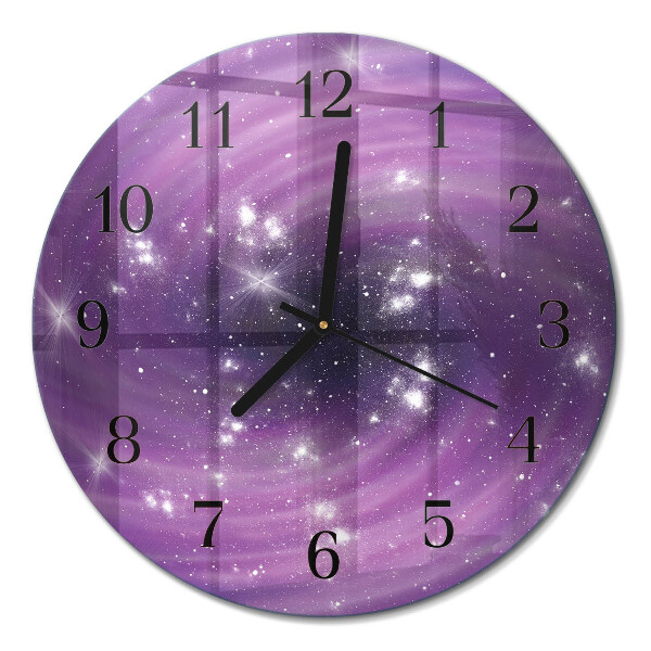 Glas wanduhr mit motiv rund Abstraktion