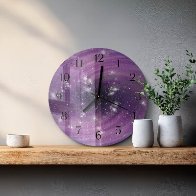 Glas wanduhr mit motiv rund Abstraktion