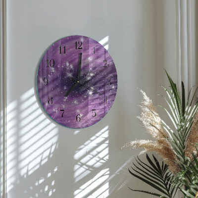 Glas wanduhr mit motiv rund Abstraktion